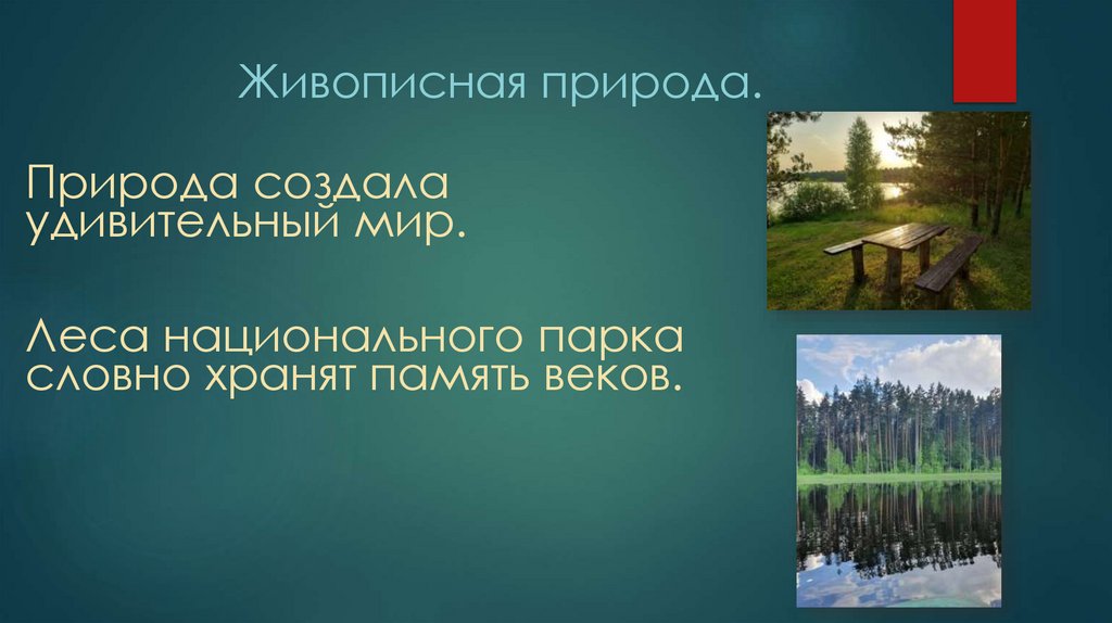 Живописная природа.