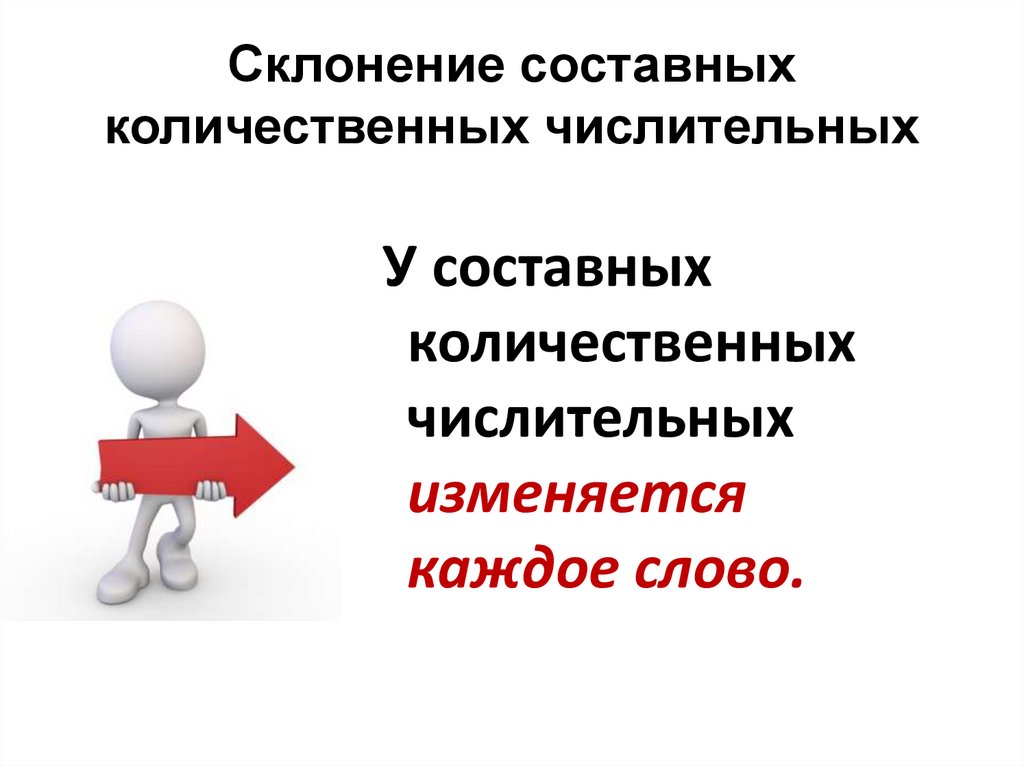 Склонение составных количественных числительных