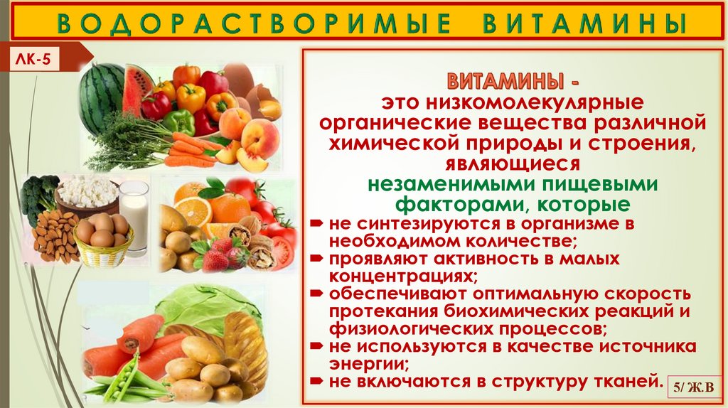 В О Д О Р А С Т В О Р И М Ы Е В И Т А М И Н Ы