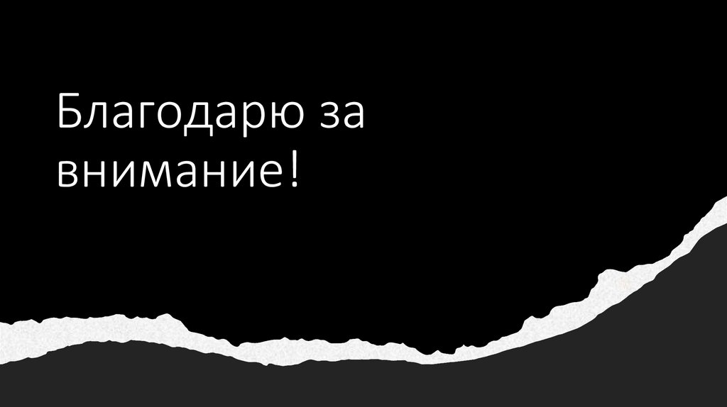 Благодарю за внимание!