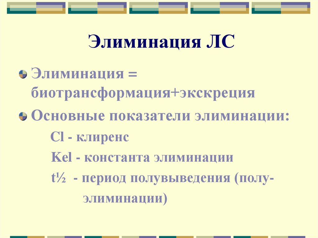 Элиминация ЛС