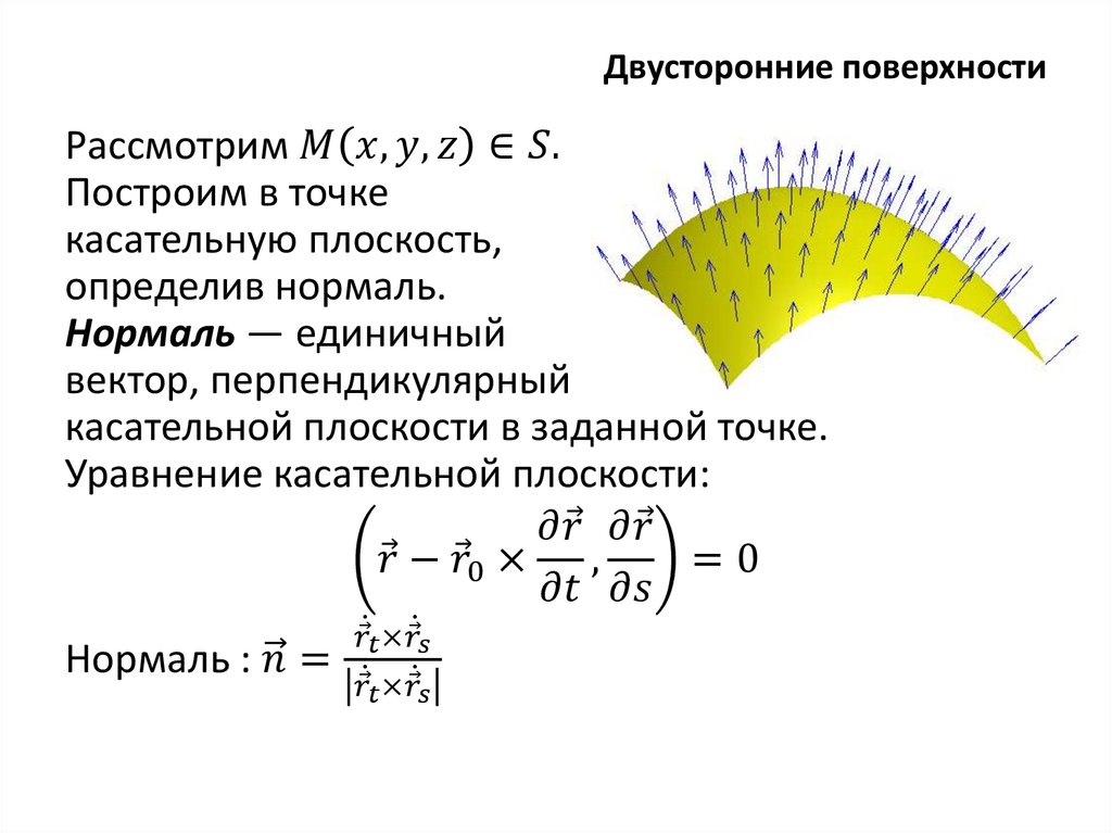Двусторонние поверхности