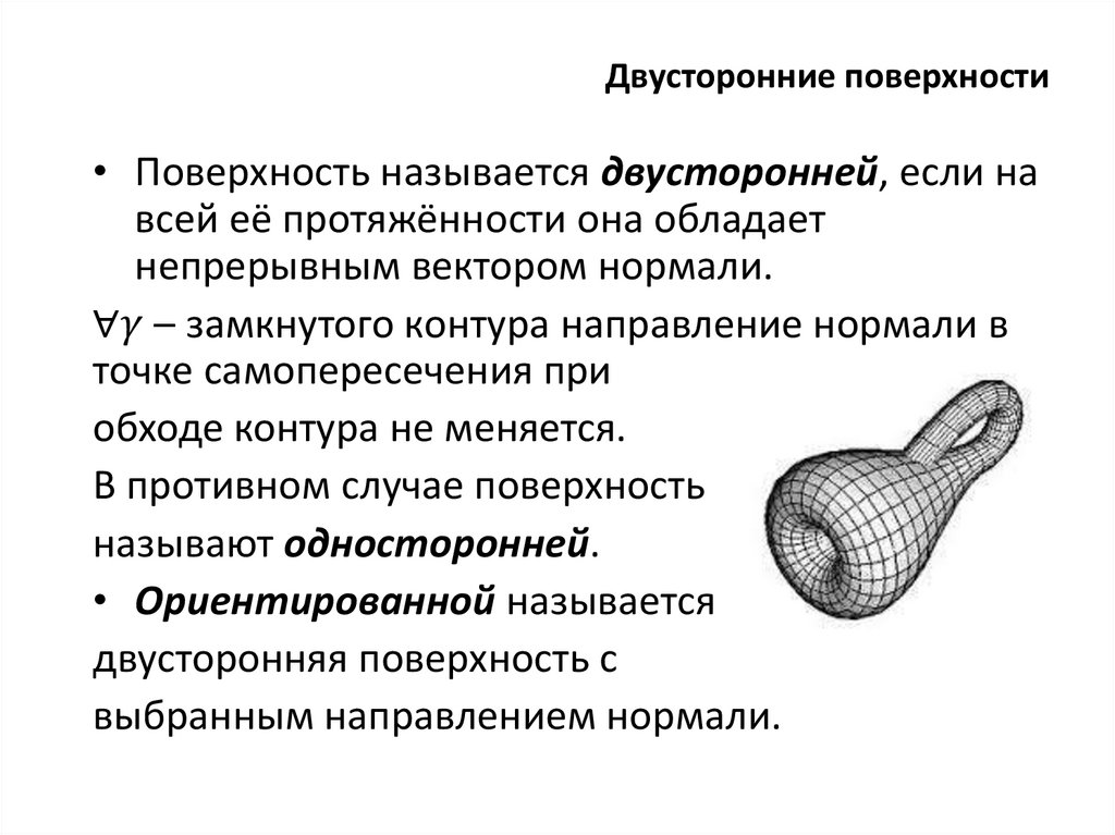 Двусторонние поверхности