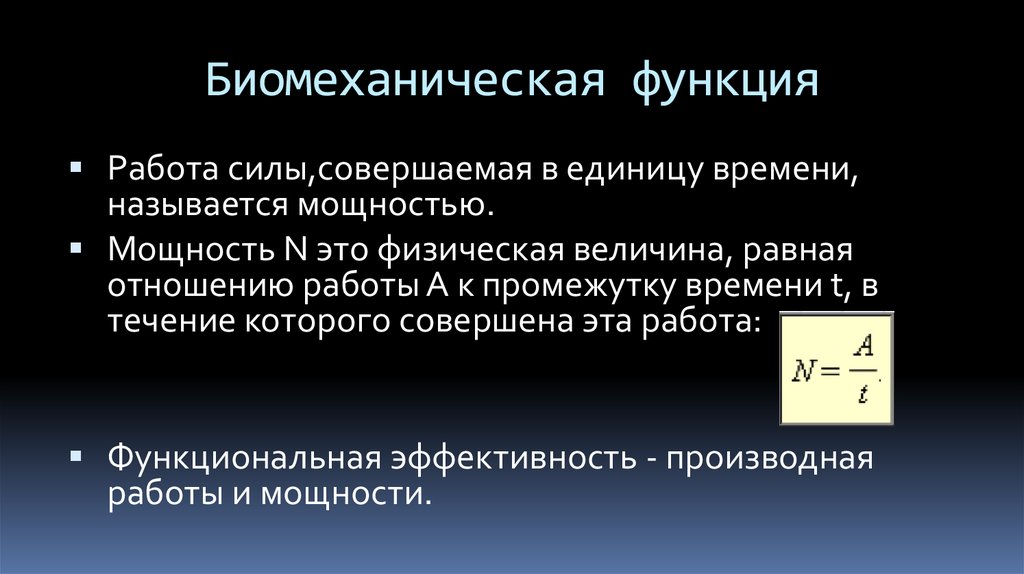 Биомеханическая функция