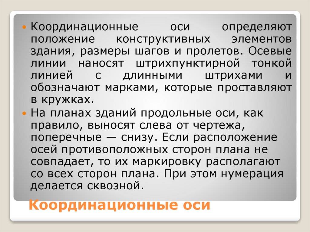 Координационные оси