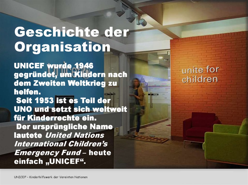 Geschichte der Organisation