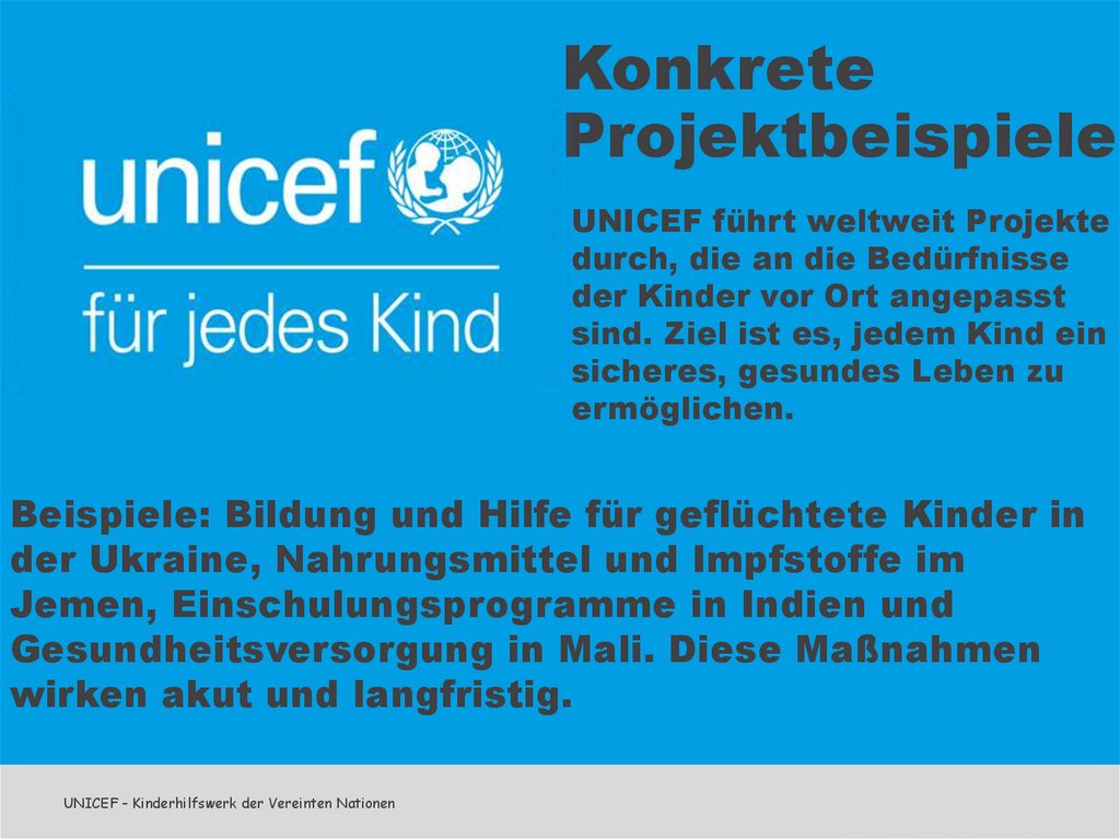 Konkrete Projektbeispiele