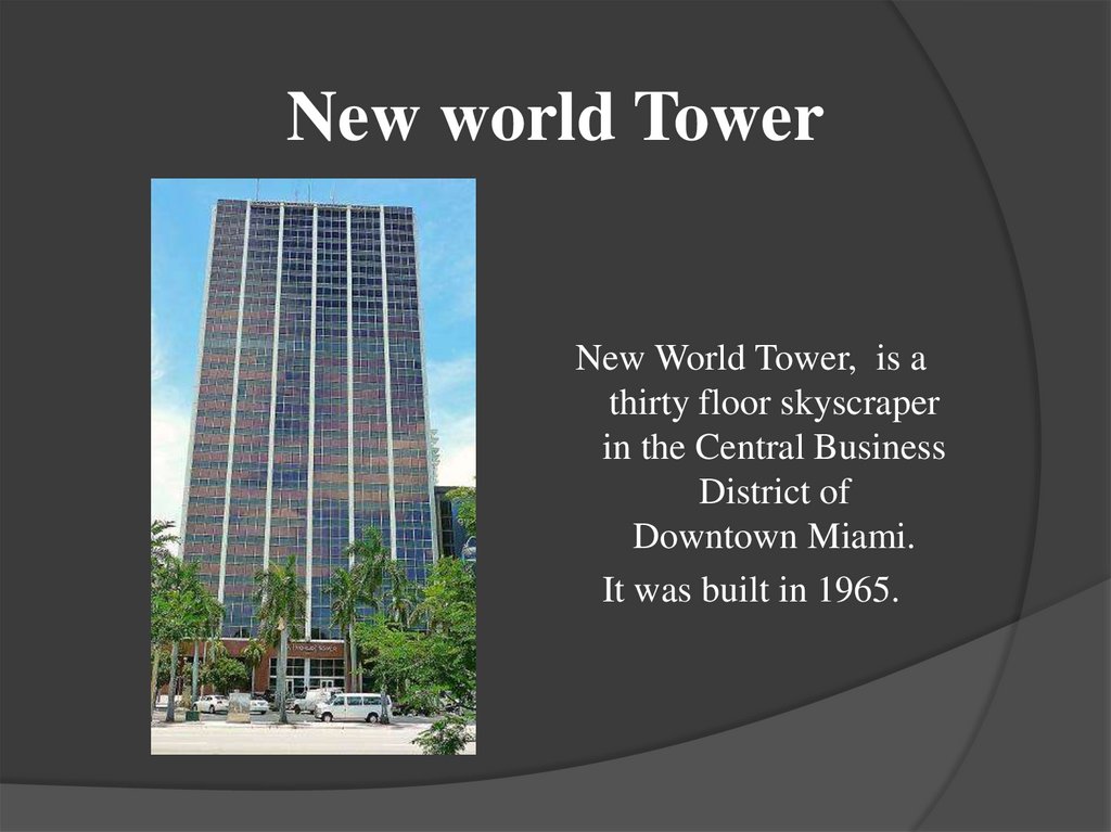 New world Tower