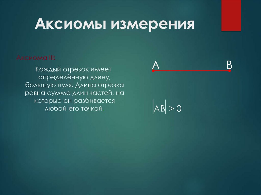 Аксиомы измерения