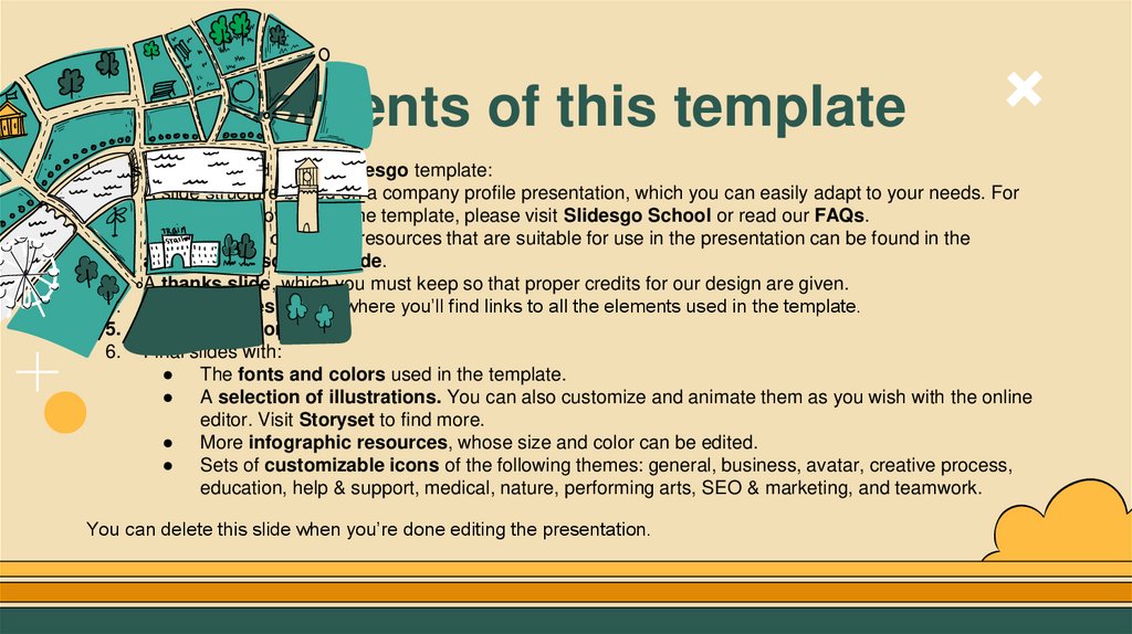 Contents of this template