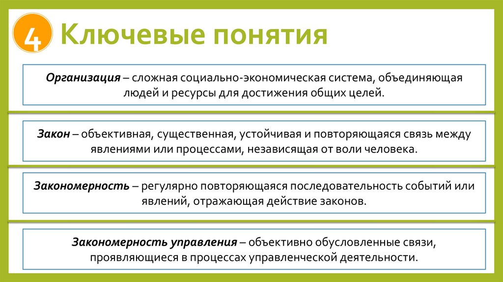 Ключевые понятия