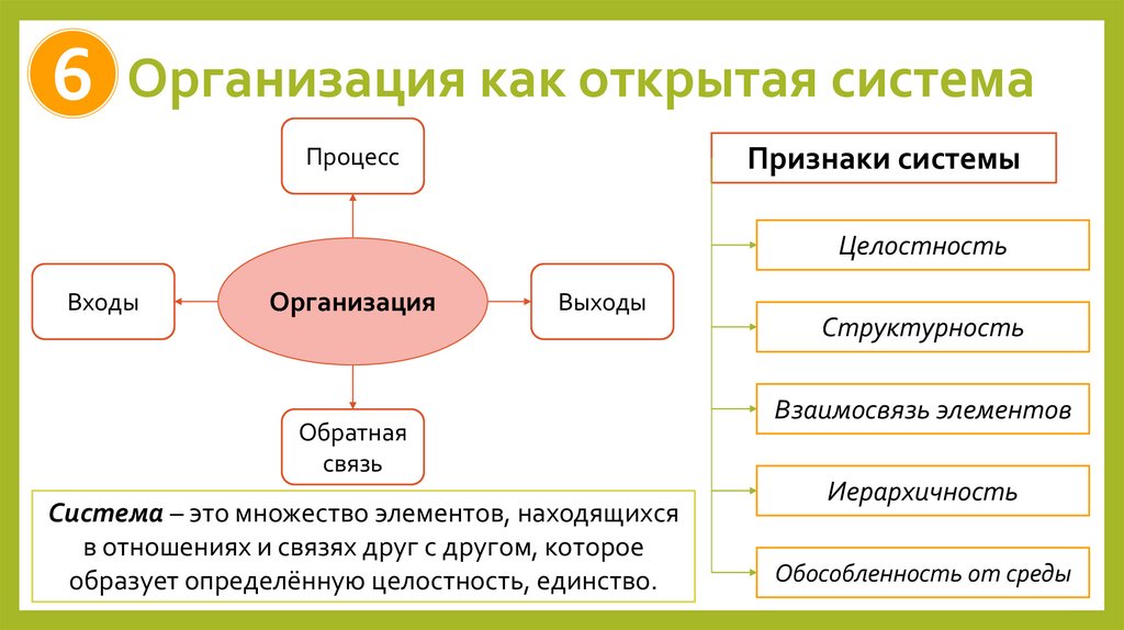 Организация как открытая система