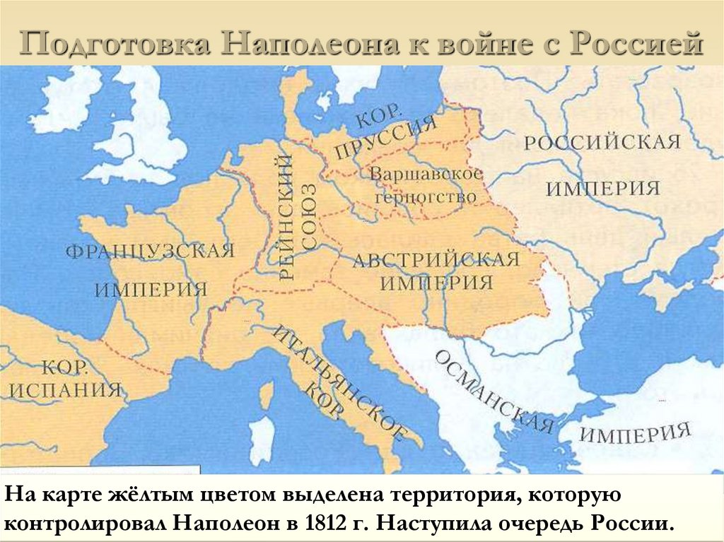Подготовка Наполеона к войне с Россией