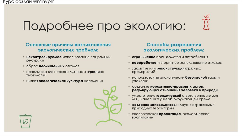 Подробнее про экологию: