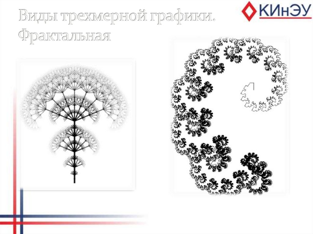 Виды трехмерной графики. Фрактальная
