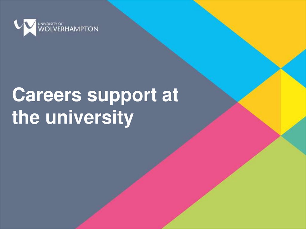 Careers support at the university