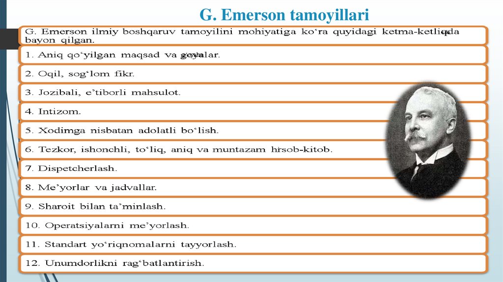 G. Emerson tamoyillari