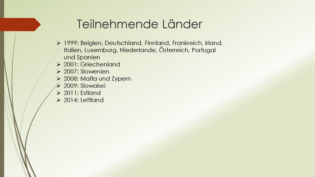 Teilnehmende Länder