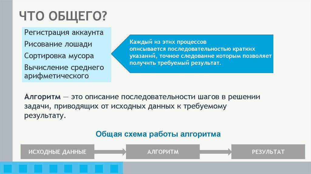 ЧТО ОБЩЕГО?