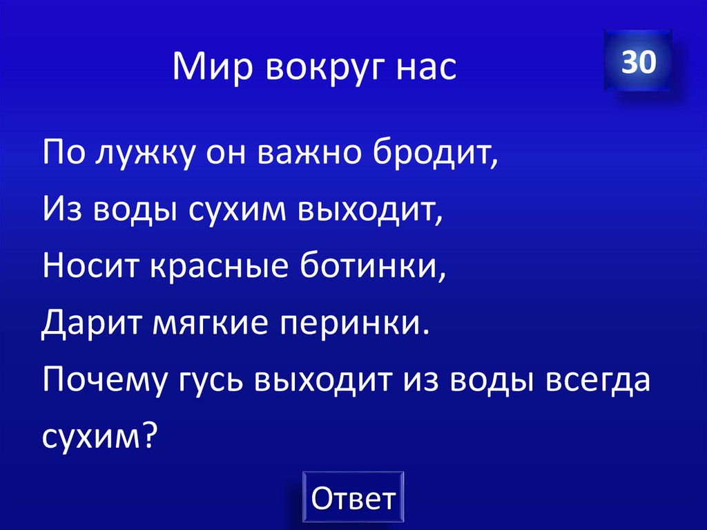 Мир вокруг нас
