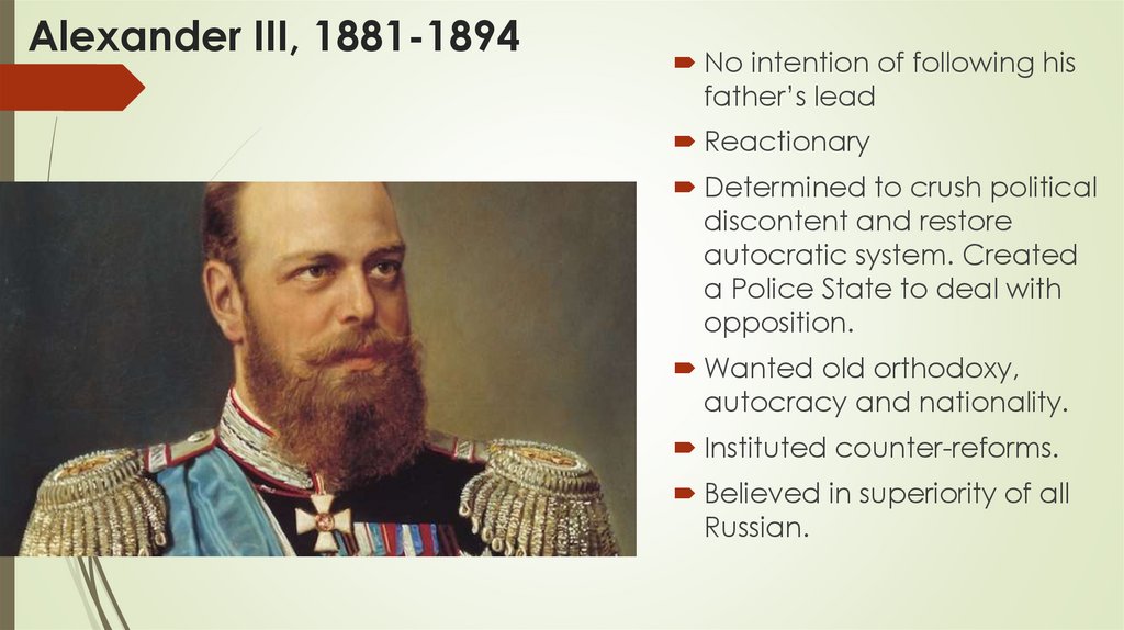Alexander III, 1881-1894