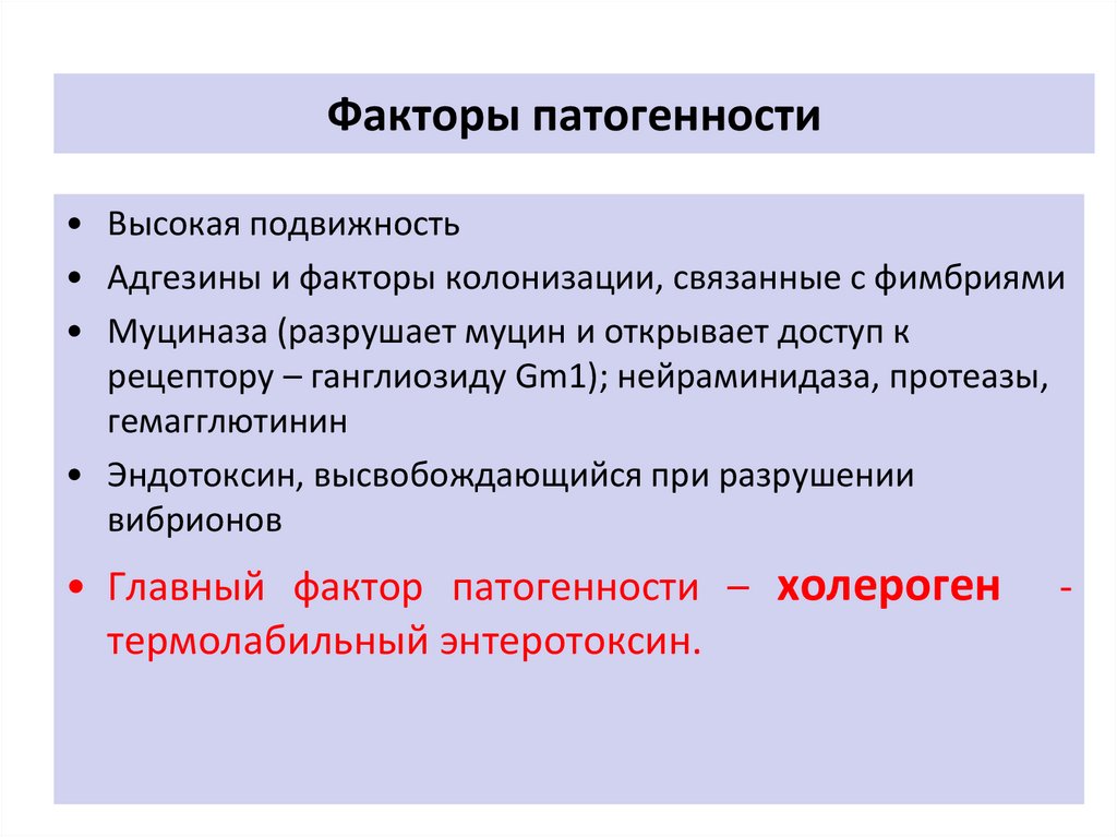 Факторы патогенности