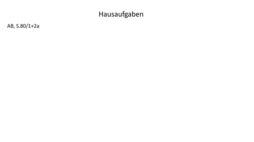 Hausaufgaben
