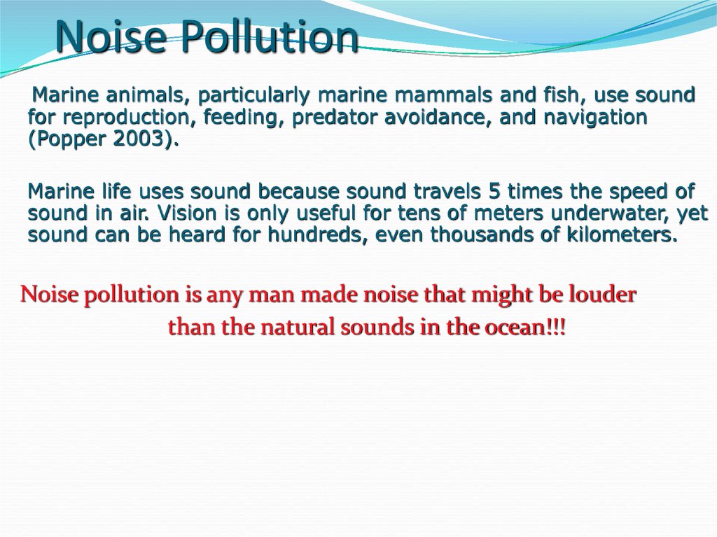 Noise Pollution