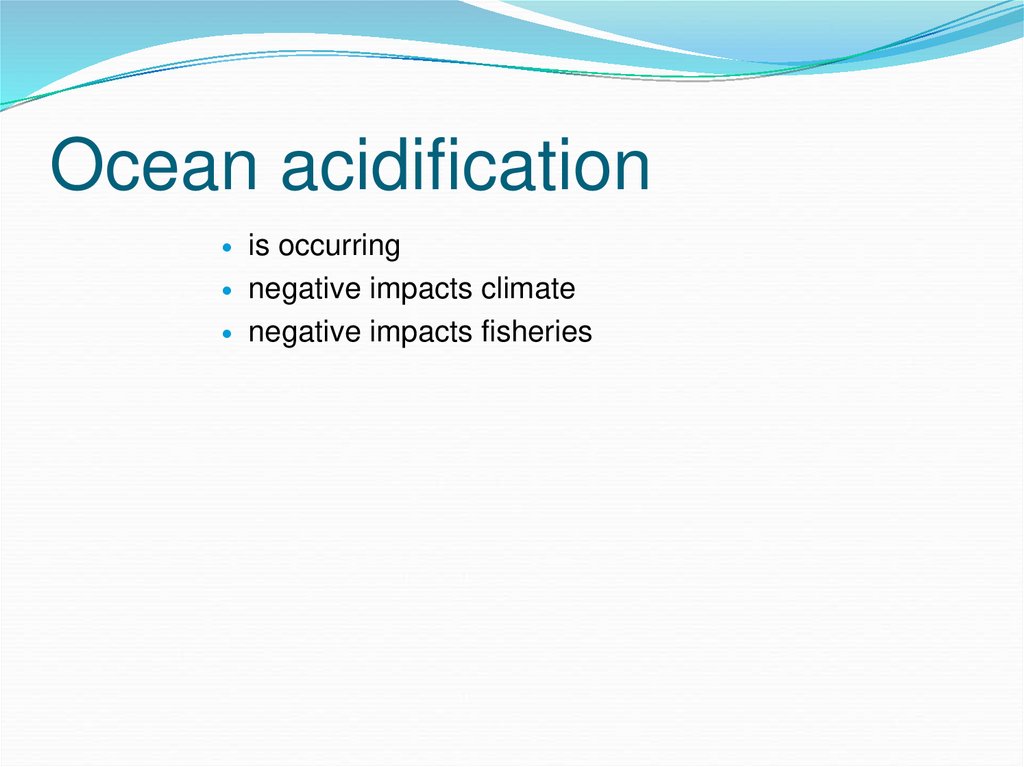 Ocean acidification