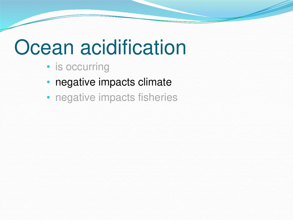 Ocean acidification
