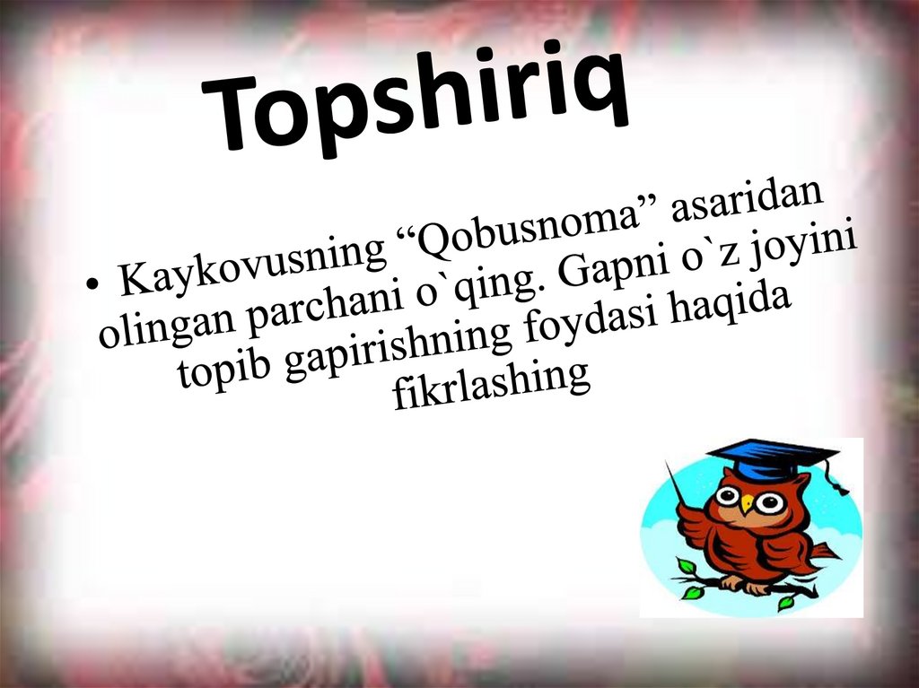 Topshiriq