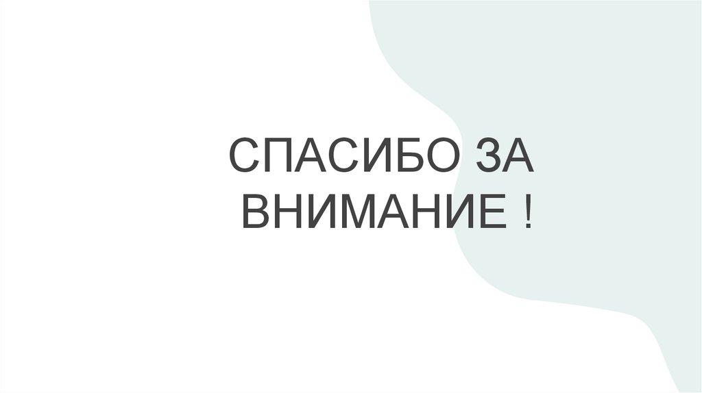 СПАСИБО ЗА ВНИМАНИЕ !