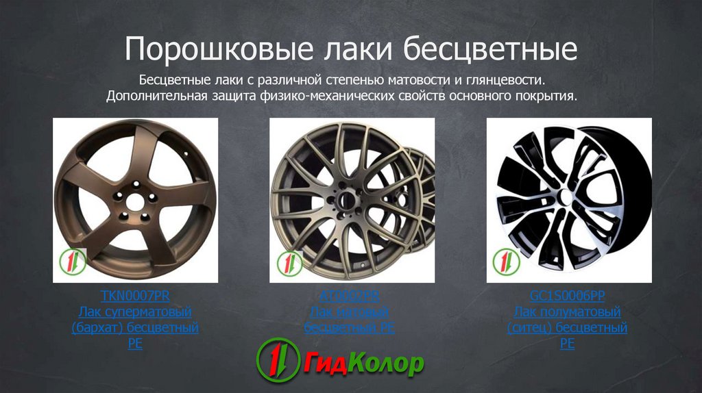 Порошковые лаки бесцветные