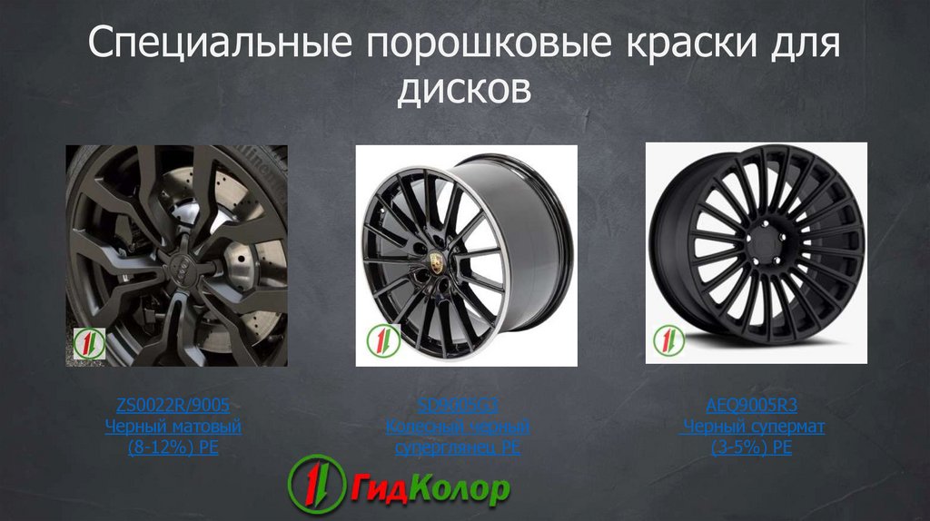Специальные порошковые краски для дисков