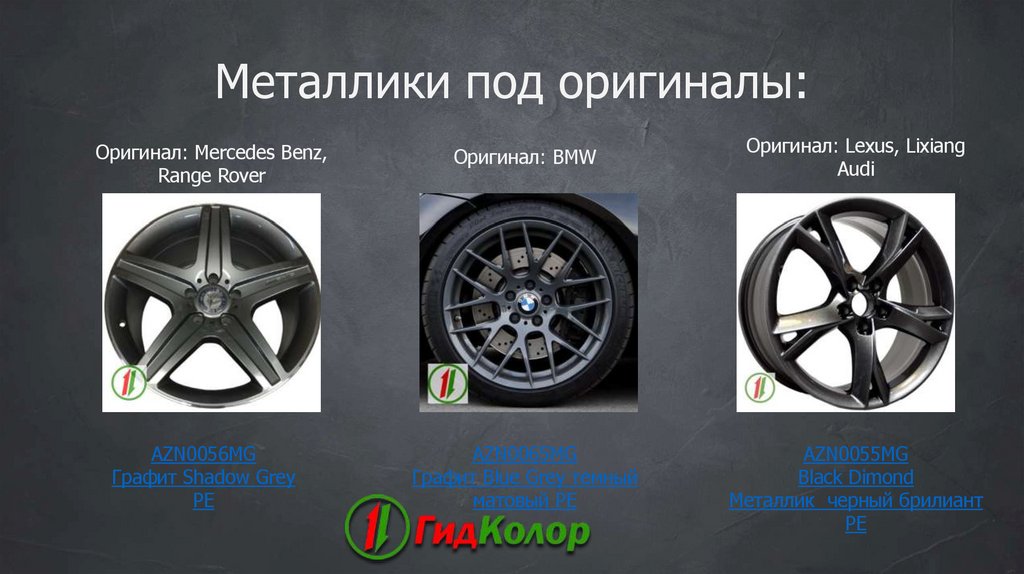 Металлики под оригиналы: