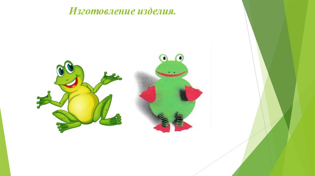 Изготовление изделия.