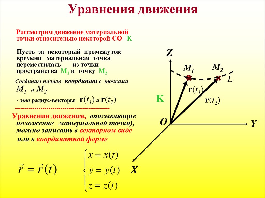 Уравнения движения