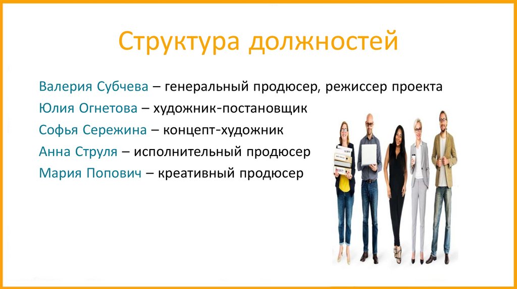 Структура должностей