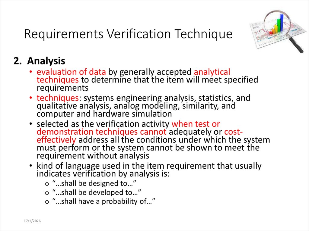 Requirements Verification Technique