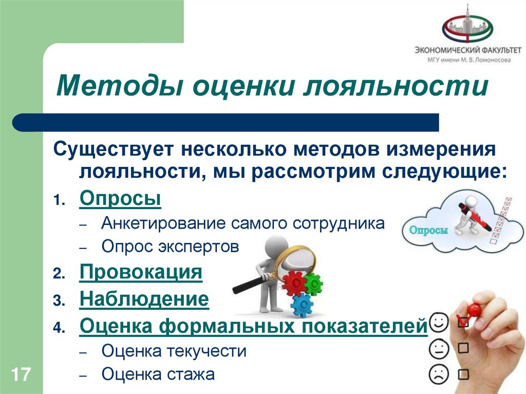 Методы оценки лояльности