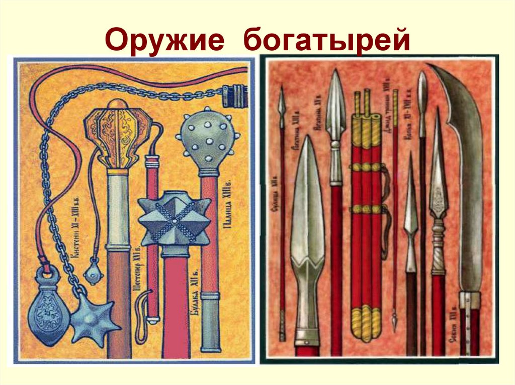 Оружие богатырей