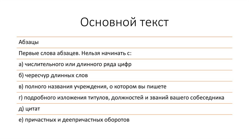 Основной текст