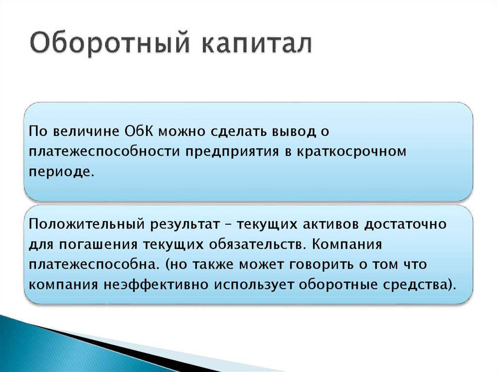 Оборотный капитал
