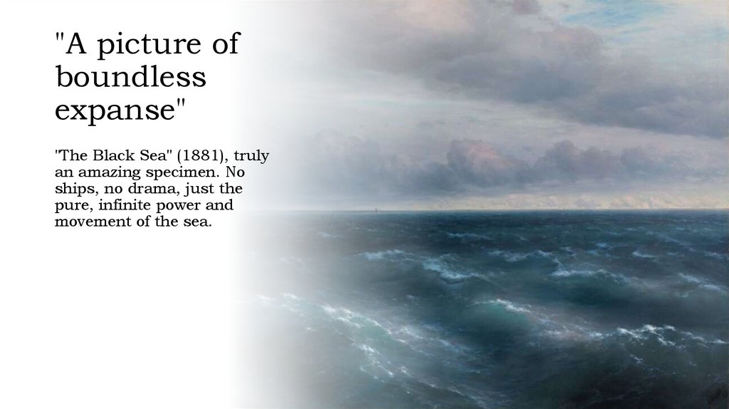 "A picture of boundless expanse"