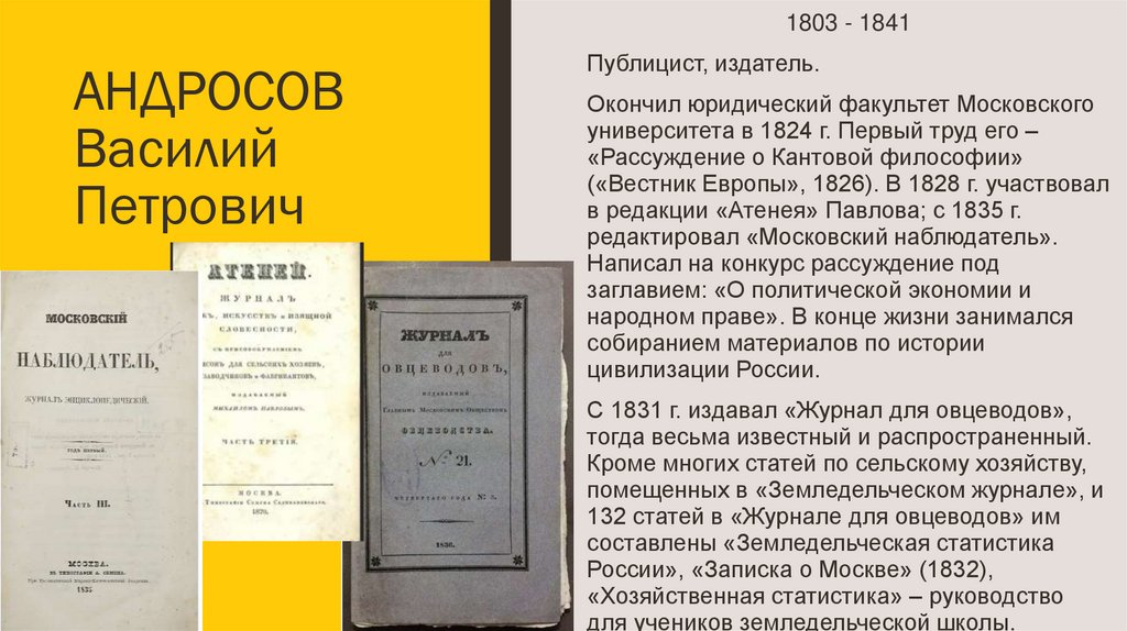 АНДРОСОВ Василий Петрович