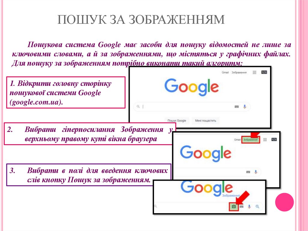 ПОШУК ЗА ЗОБРАЖЕННЯМ