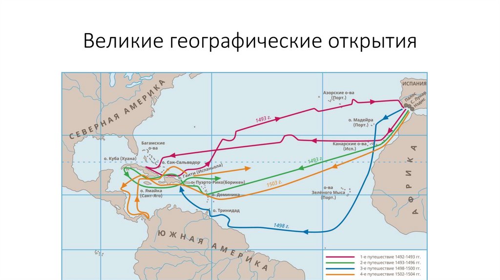 Великие географические открытия