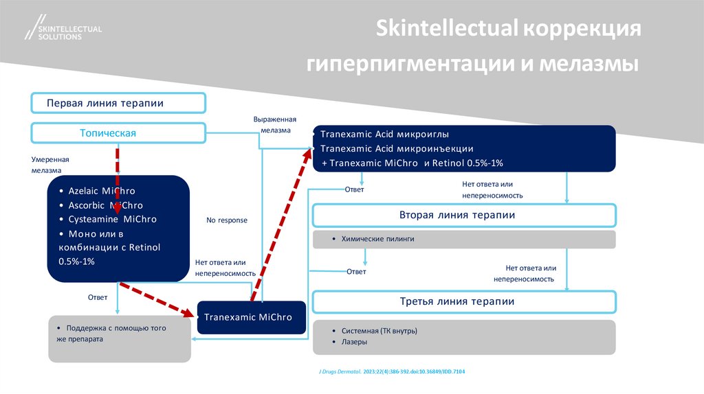 Skintellectual коррекция гиперпигментации и мелазмы