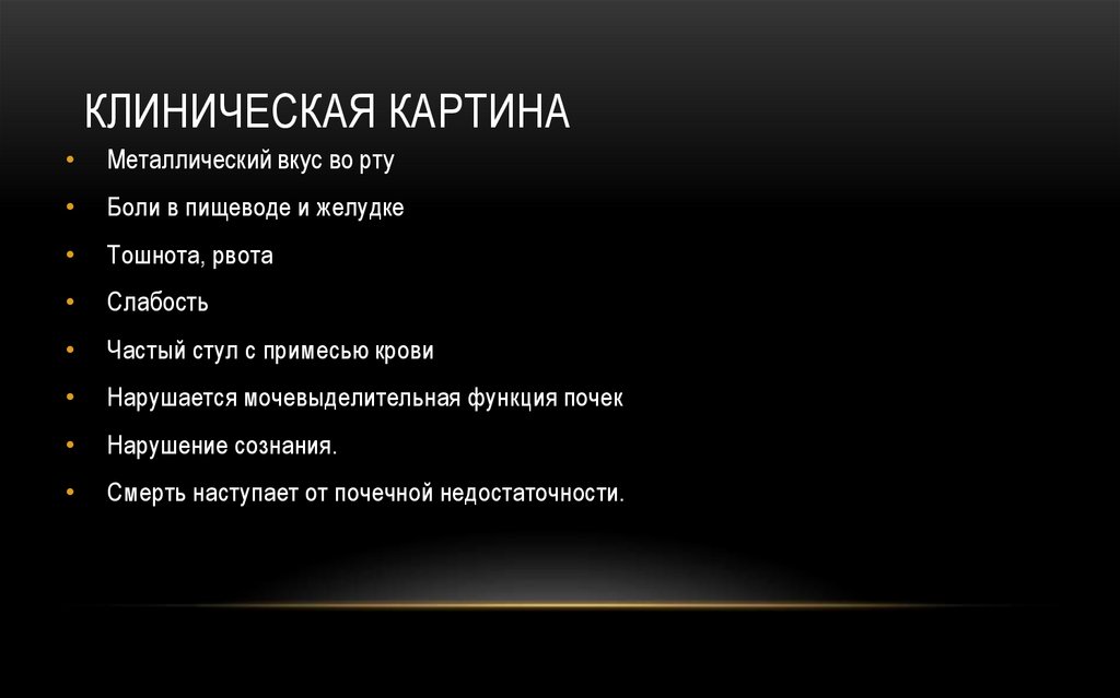 Клиническая картина