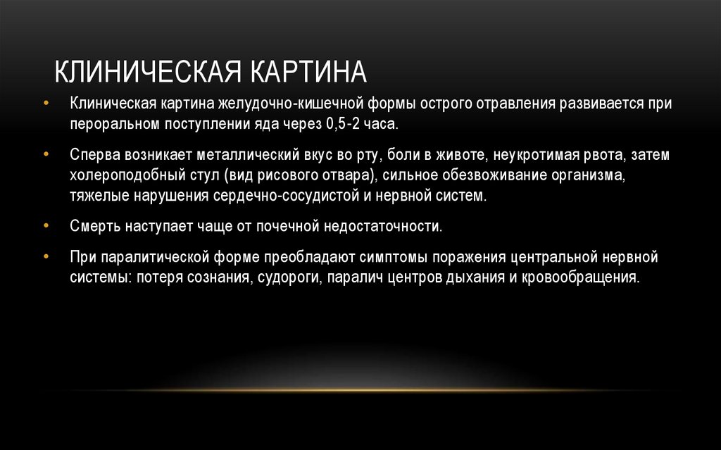 Клиническая картина